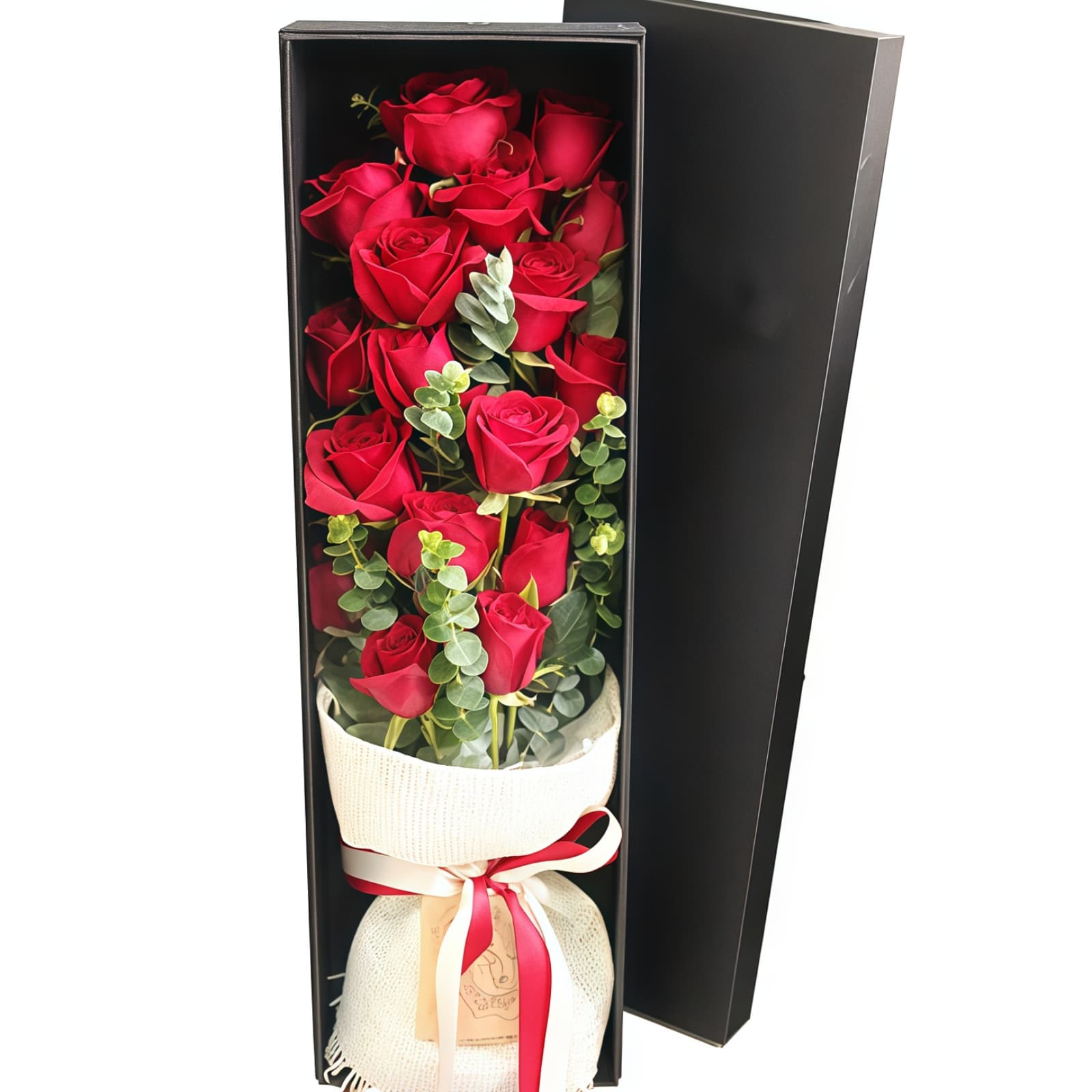19 Roses Gift Box – Radiant Heart 19 Red Roses Gift Box - Radiant Heart Bouquet
