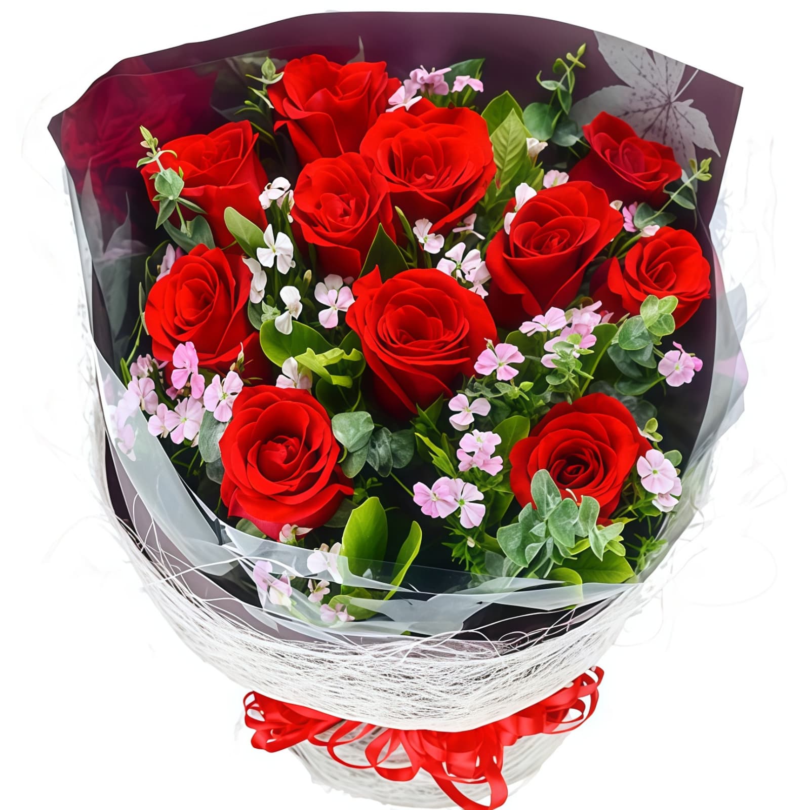 三生石三生路 · 红玫瑰与配花 11 Red Roses Bouquet - Eternal Vow | Romantic Flower Gift - 2