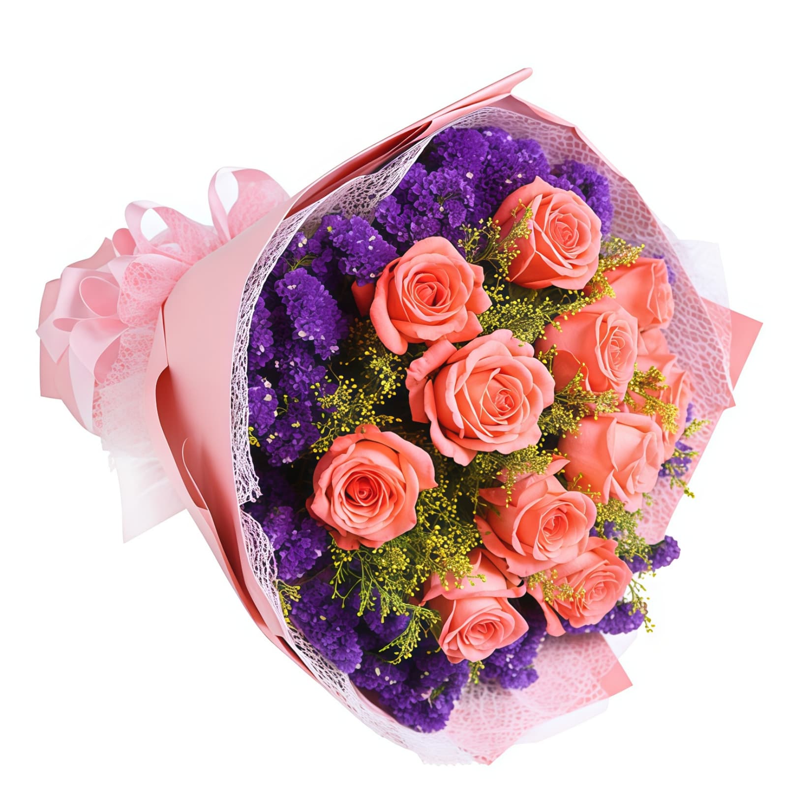 唯一 · 粉玫瑰花束 11 Pink Roses Bouquet - Pure Devotion | Romantic Floral Gift - 2