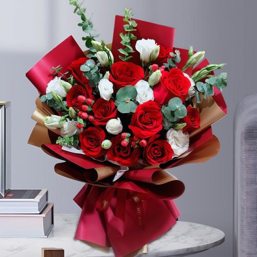 11 Red Roses Bouquet – Eternal Love 11 Red Roses Bouquet - Eternal Love | Premium Romantic Floral Gift