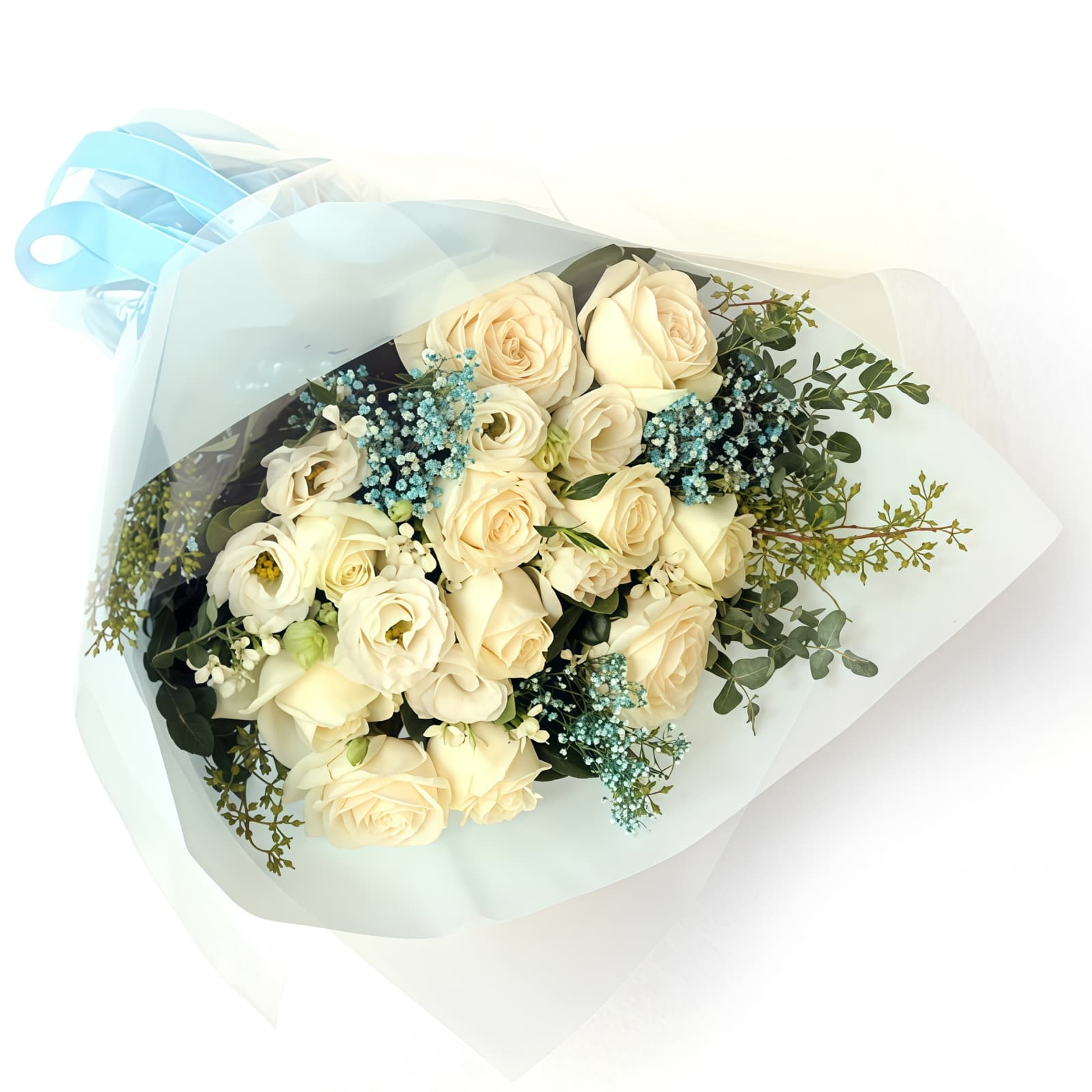 初心永不变 · 白玫瑰花束 11 White Roses Bouquet - Pure Elegance & Serene Floral Arrangement - 2