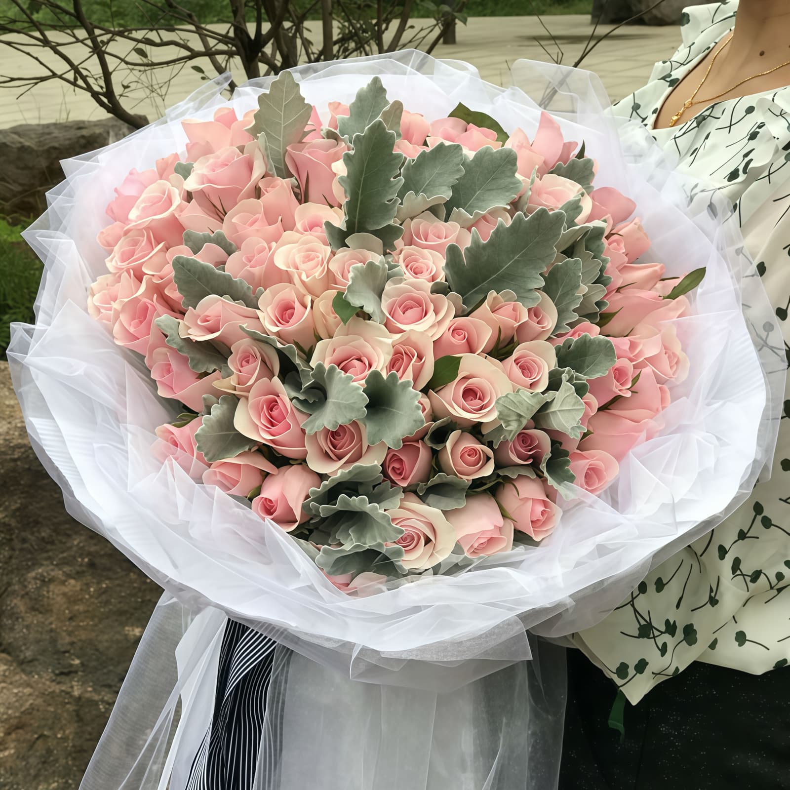 花粉佳人 · 99枝粉红佳人 99 Pink Roses Bouquet - Eternal Love | Premium Floral Arrangement - 2
