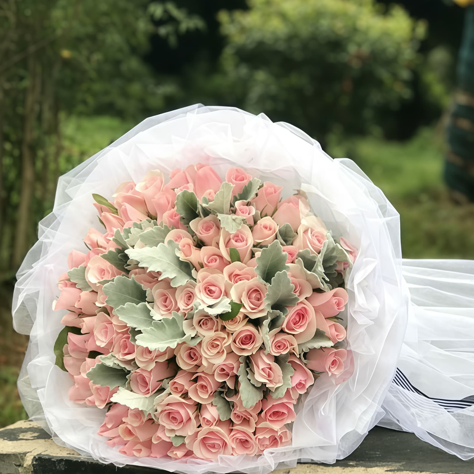花粉佳人 · 99枝粉红佳人 99 Pink Roses Bouquet - Eternal Love | Premium Floral Arrangement - 3