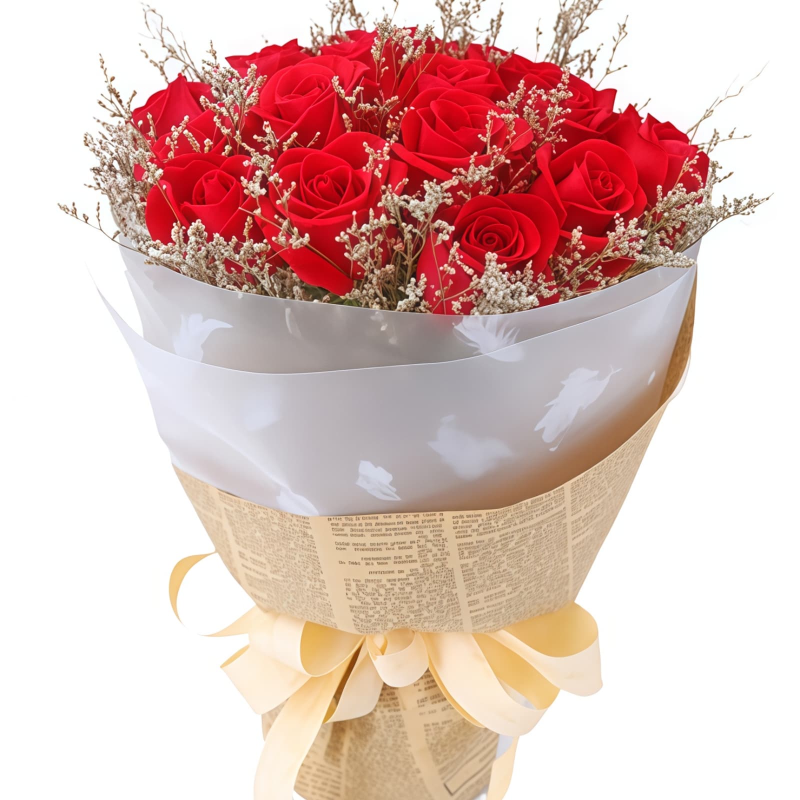 19 Red Roses Bouquet – Classic Romance – 1 19 Red Roses Bouquet - Classic Romantic Flower Gift - 1