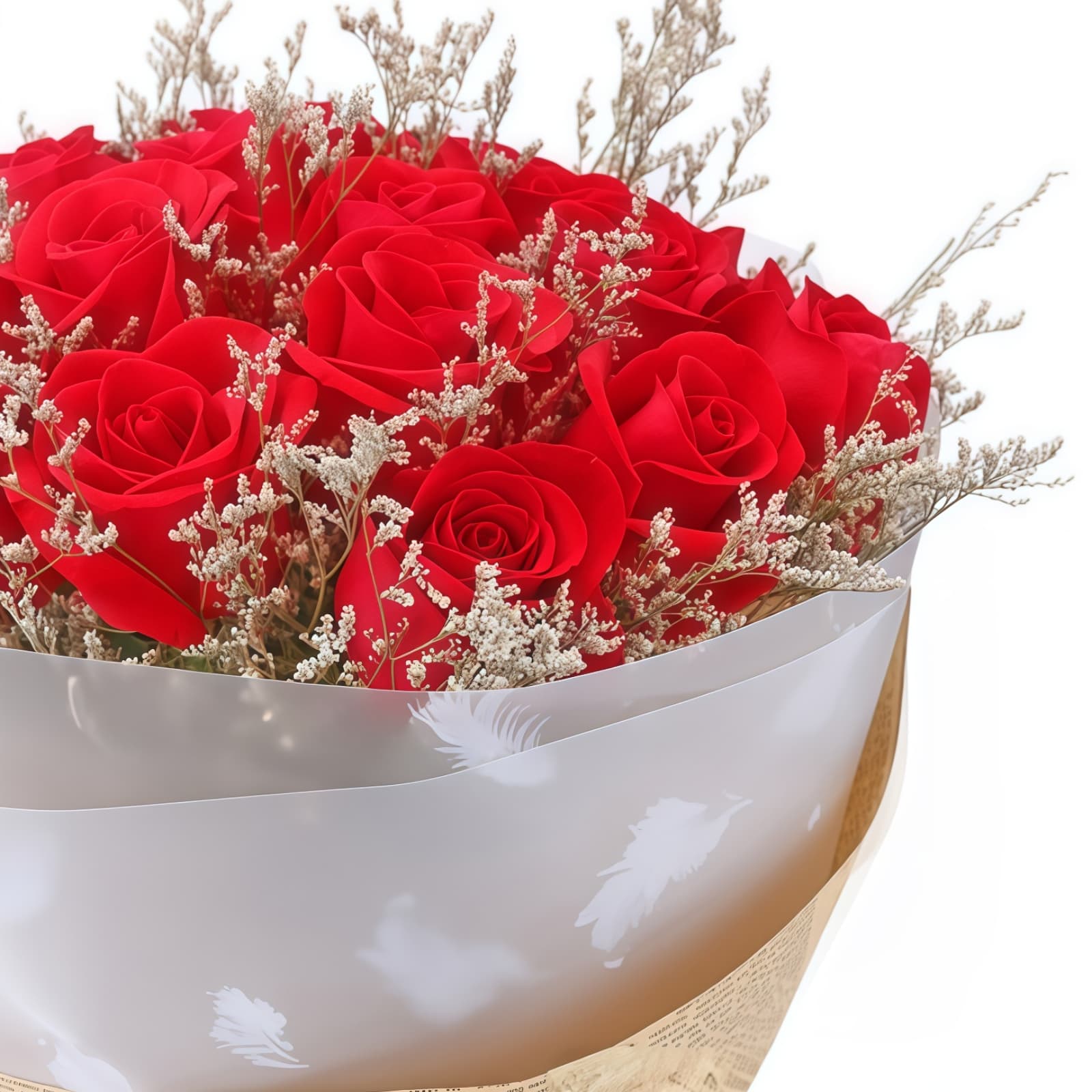 19 Red Roses Bouquet - Classic Romantic Flower Gift - 2