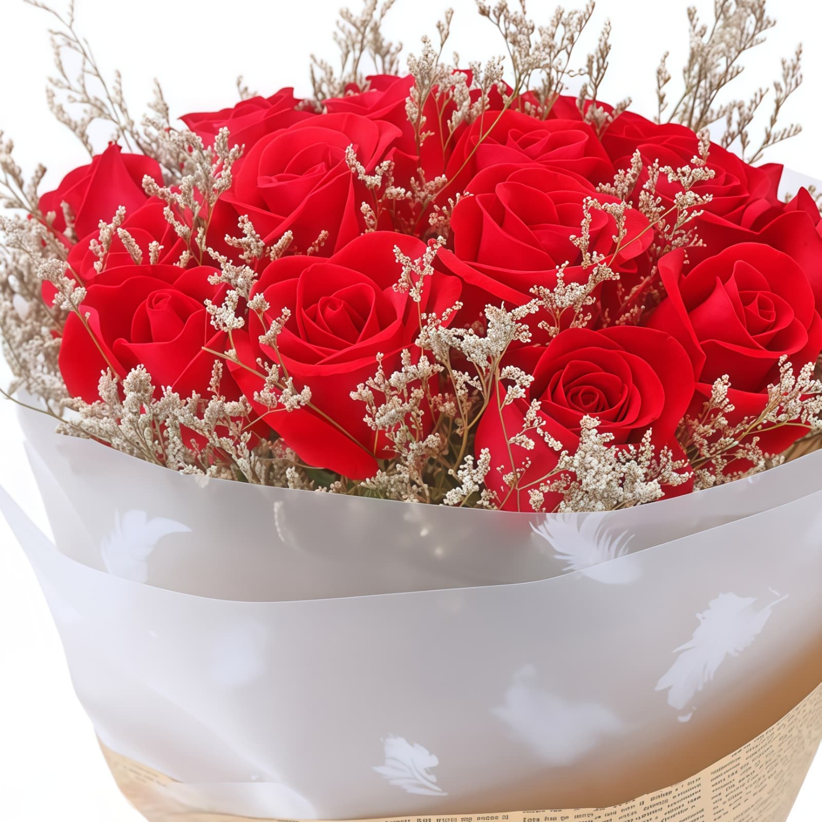 19 Red Roses Bouquet - Classic Romantic Flower Gift - 3