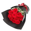 黑夜之光 · 11枝经典红玫瑰手捧花 11 Red Roses Bouquet - Midnight Glow | Romantic Floral Gift - 2