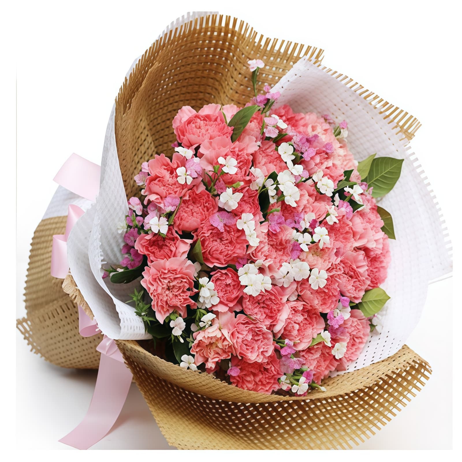 33 Pink Carnations Bouquet – Timeless Love – 1 33 Pink Carnations Bouquet - Timeless Love & Elegant Floral Gift - 1