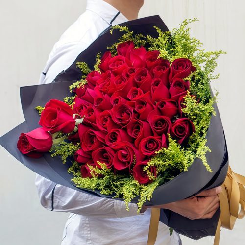 爱你一生 · 52朵红玫瑰花束 52 Red Roses Bouquet - Endless Love & Passionate Floral Gift