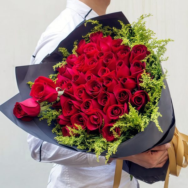 爱你一生 · 52朵红玫瑰花束 52 Red Roses Bouquet - Endless Love & Passionate Floral Gift