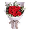 11枝红玫瑰 · 经典红玫瑰手捧花 11 Red Roses Bouquet - Classic Love & Elegant Floral Arrangement - 1