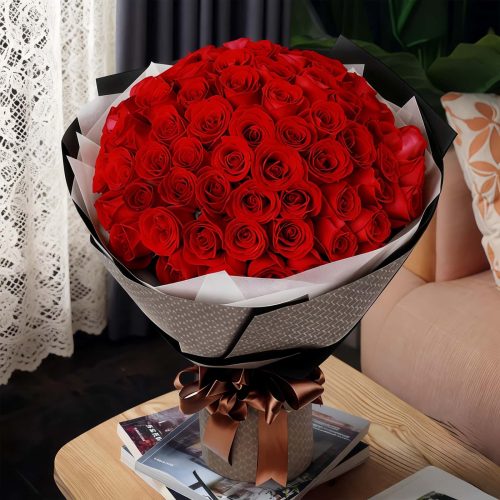 简单爱 · 99朵红玫瑰花束 99 Red Roses Bouquet | Luxury True Devotion Floral Gift