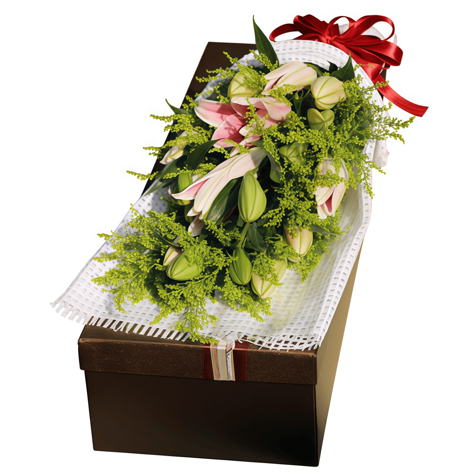 19 Pink Lilies Bouquet – Century of Love – 1 19 Pink Lilies Bouquet - Century of Love | Premium Floral Gift - 1