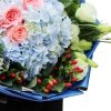倾城之恋 · 浅蓝绣球与玫瑰花束 9 Roses and Hydrangea Bouquet | Urban Charm Floral Arrangement - 3