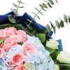 倾城之恋 · 浅蓝绣球与玫瑰花束 9 Roses and Hydrangea Bouquet | Urban Charm Floral Arrangement - 4