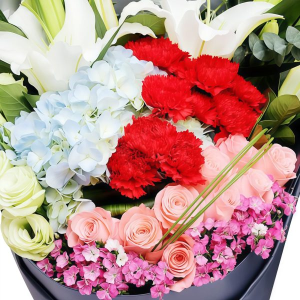 Sweet Romance Mixed Floral Bouquet | Premium Roses & Hydrangea Gift - 2