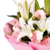 幸福时刻 · 粉康与百合花束 11 Pink Carnations & 2 Lilies Bouquet | Sweet Moments Floral Gift - 2