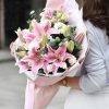 思念 · 粉百合与桔梗花束 8 Pink Lilies Bouquet - Thinking of You Fresh Flower Arrangement - 2