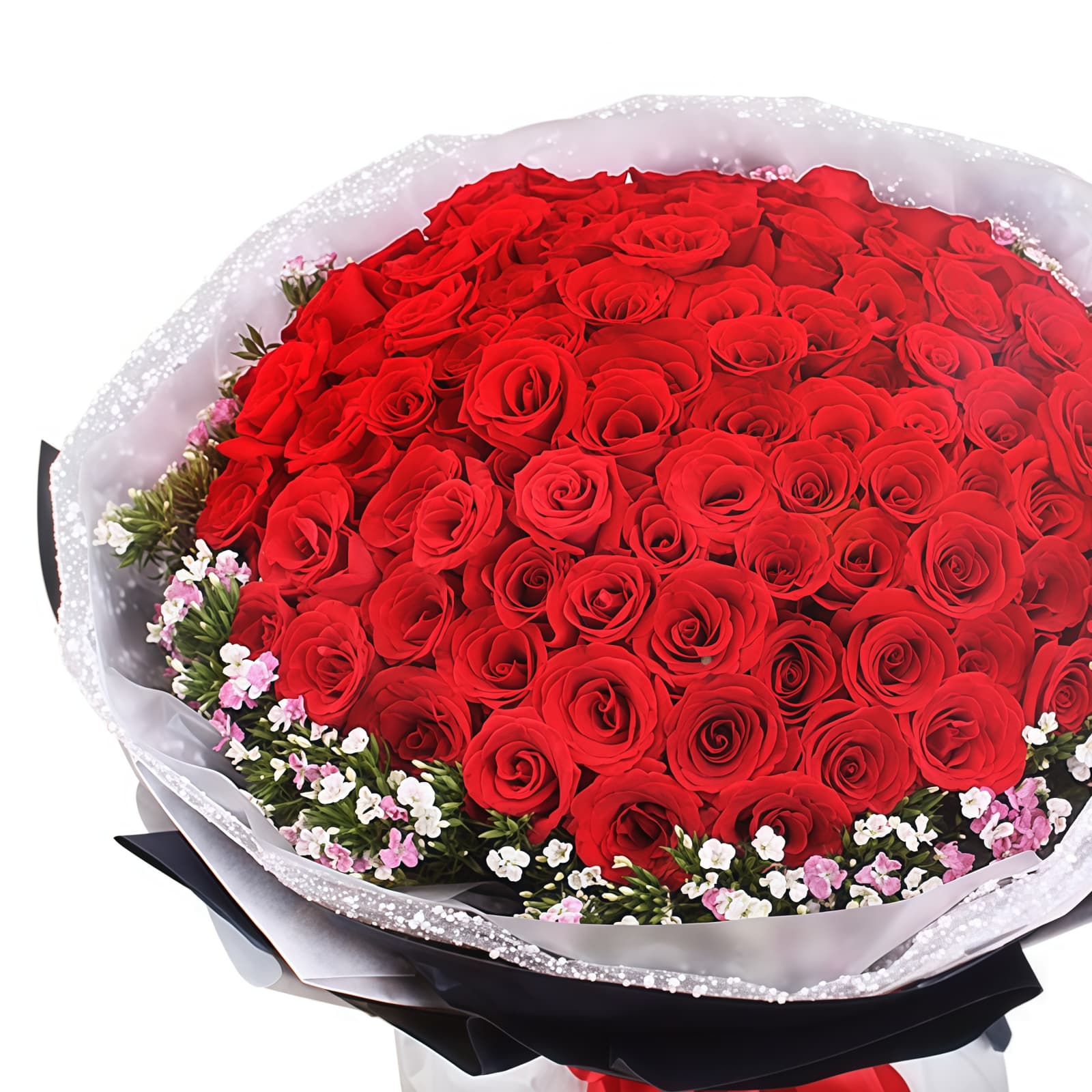 爱的最高点 · 99枝红玫瑰与相思梅 99 Red Roses Bouquet - Ultimate Devotion for Romantic Occasions - 2