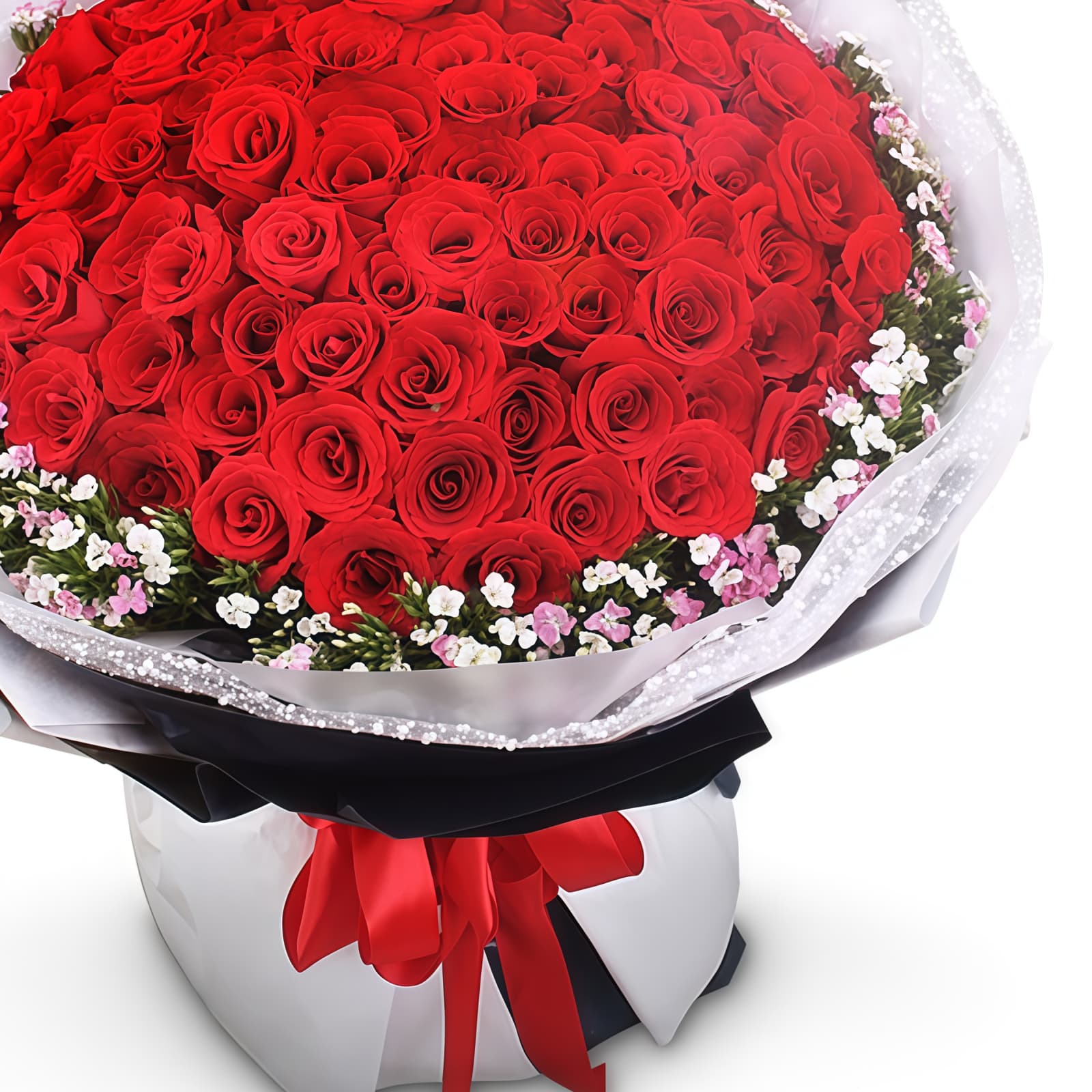爱的最高点 · 99枝红玫瑰与相思梅 99 Red Roses Bouquet - Ultimate Devotion for Romantic Occasions - 3
