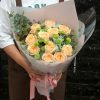 清风雅韵 · 香槟玫瑰与雏菊花束 Gentle Breeze: 11 Champagne Roses and Daisies Bouquet - 5