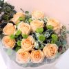 清风雅韵 · 香槟玫瑰与雏菊花束 Gentle Breeze: 11 Champagne Roses and Daisies Bouquet - 2