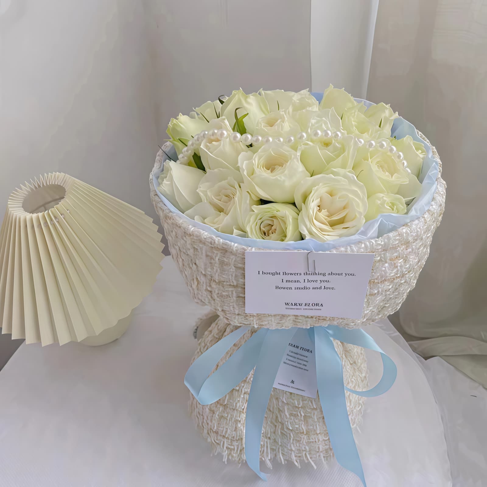 19 White Roses Bouquet – Pure Serenity 19 White Roses Bouquet - Pure Serenity | Elegant Floral Gift