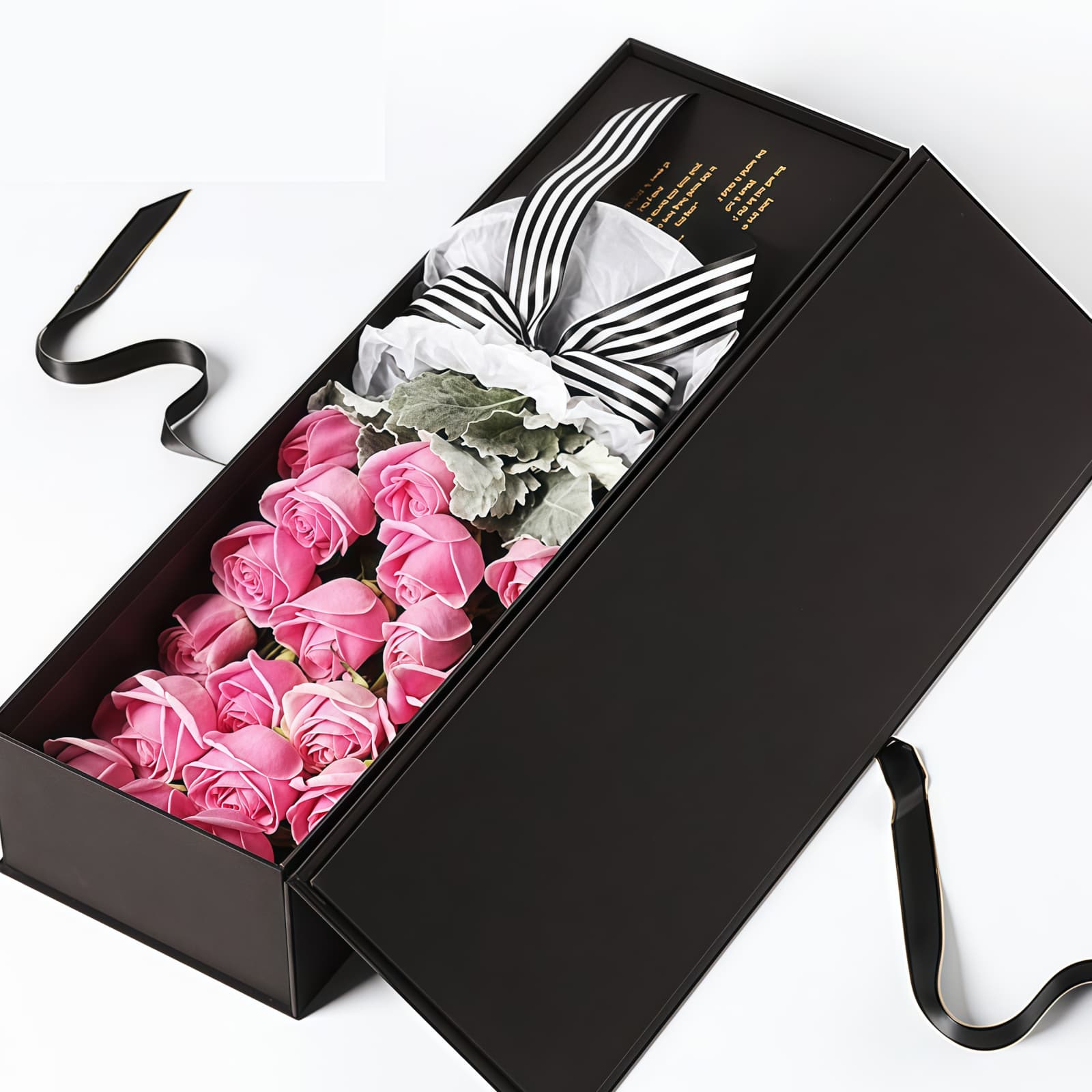 一往情深 · 玛利亚玫瑰与银叶菊 19 Maria Roses Bouquet - Romantic Affair Floral Gift - 2