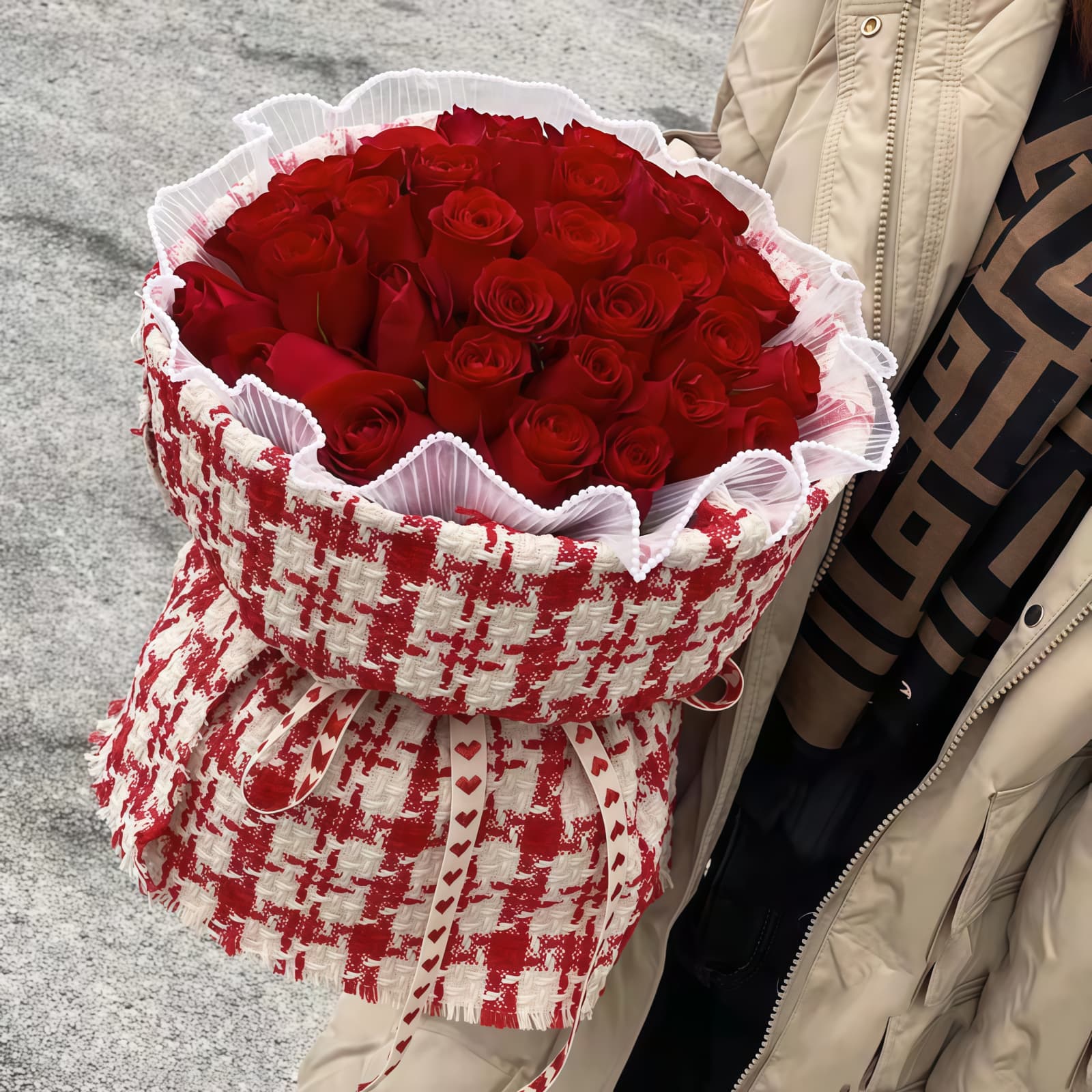 33 Red Roses Bouquet - Eternal Flame | Romantic Floral Gift
