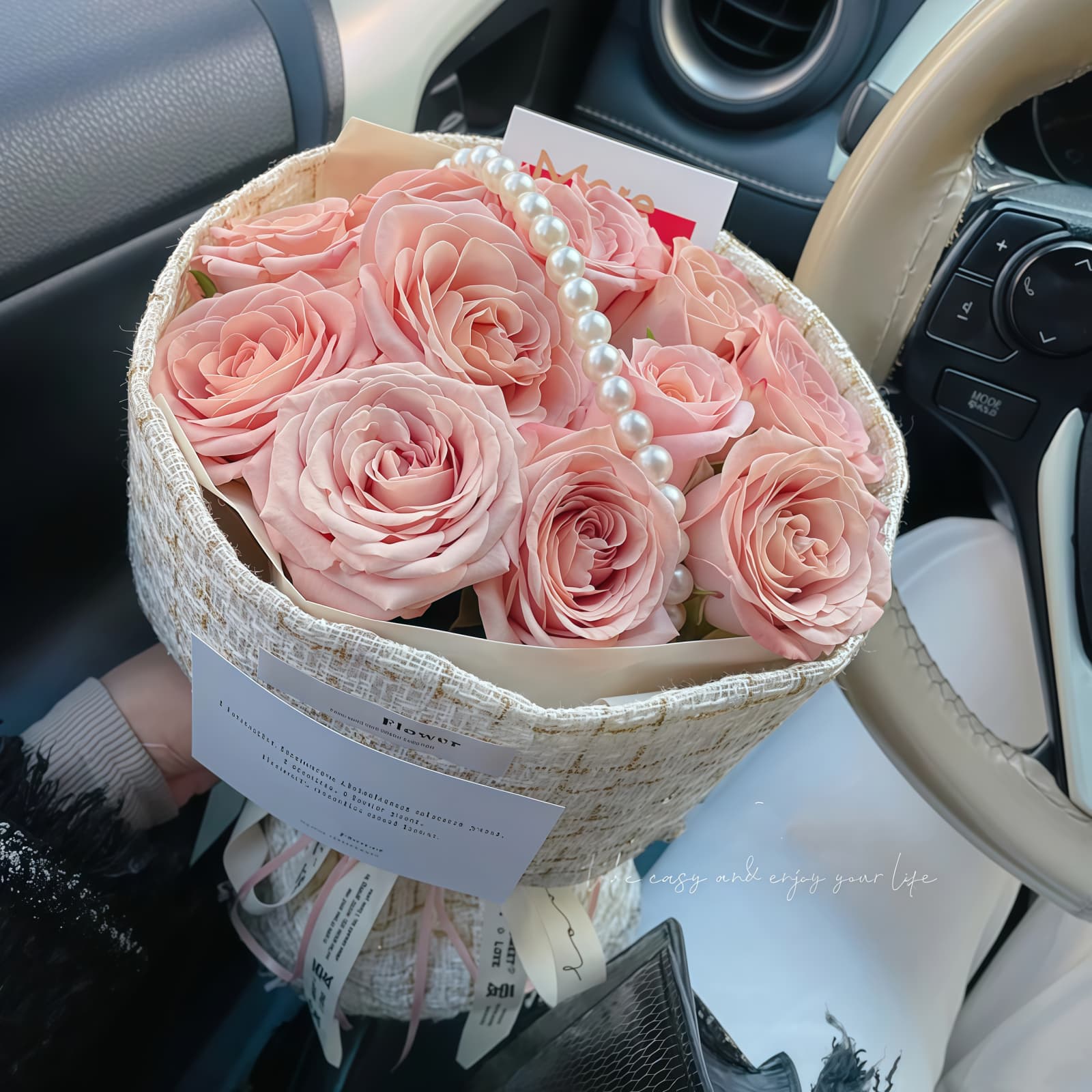 11 Cappuccino Roses Bouquet - Elegant Free Spirit Floral Gift