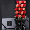 天长地久 · 红玫瑰与粉玫瑰花束 19 Red and Pink Roses Box | Eternal Blessings Romantic Bouquet - 1