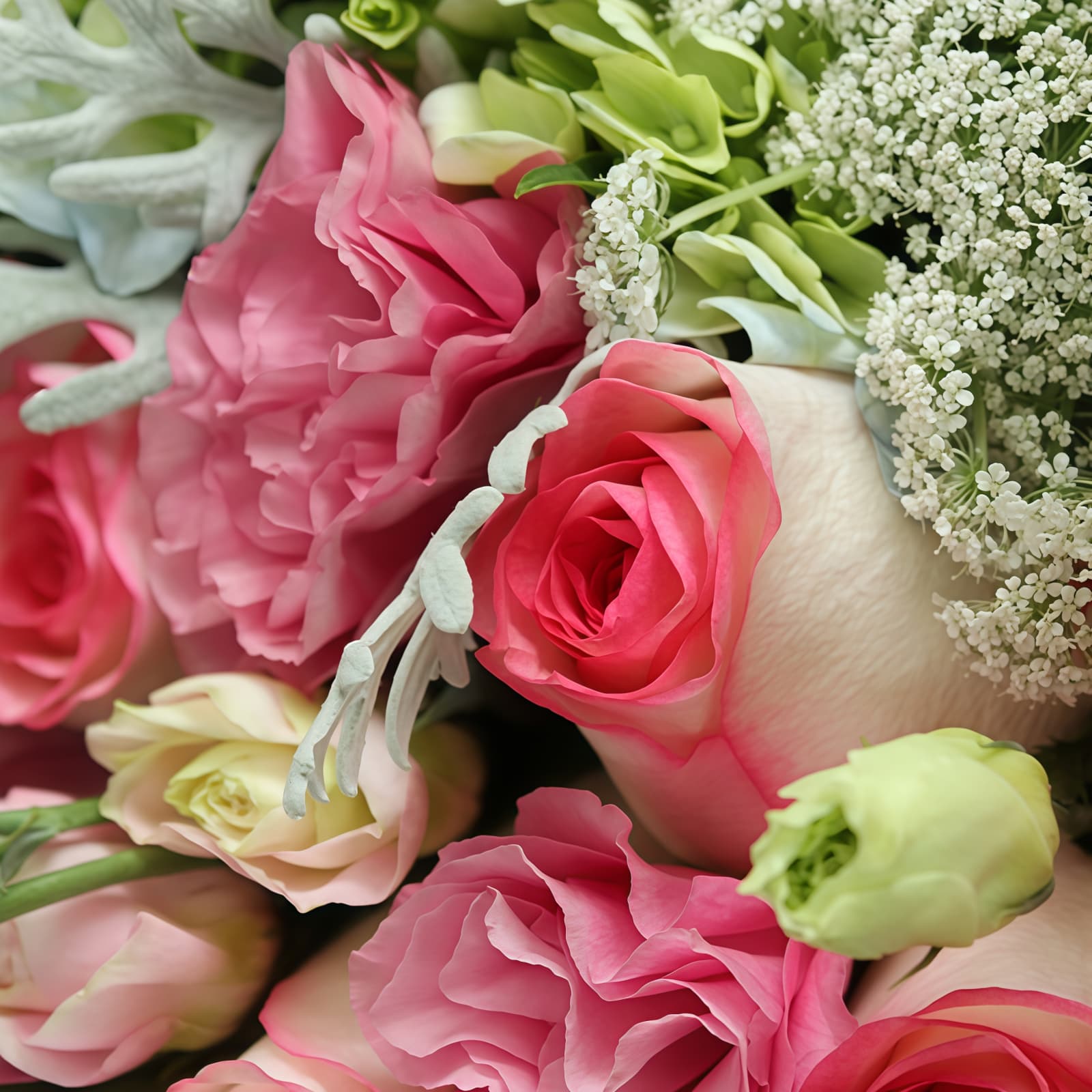 情书 · 爱莎玫瑰与绿绣球 Elsa Rose & Green Hydrangea Bouquet - Love Letter Floral Gift - 4