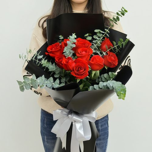 11 Red Roses Bouquet – Pure Joy – 1 11 Red Roses Bouquet - Pure Joy | Romantic Floral Gift - 1