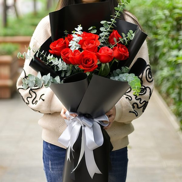 安好 · 11枝红玫瑰花束 11 Red Roses Bouquet - Pure Joy | Romantic Floral Gift - 2
