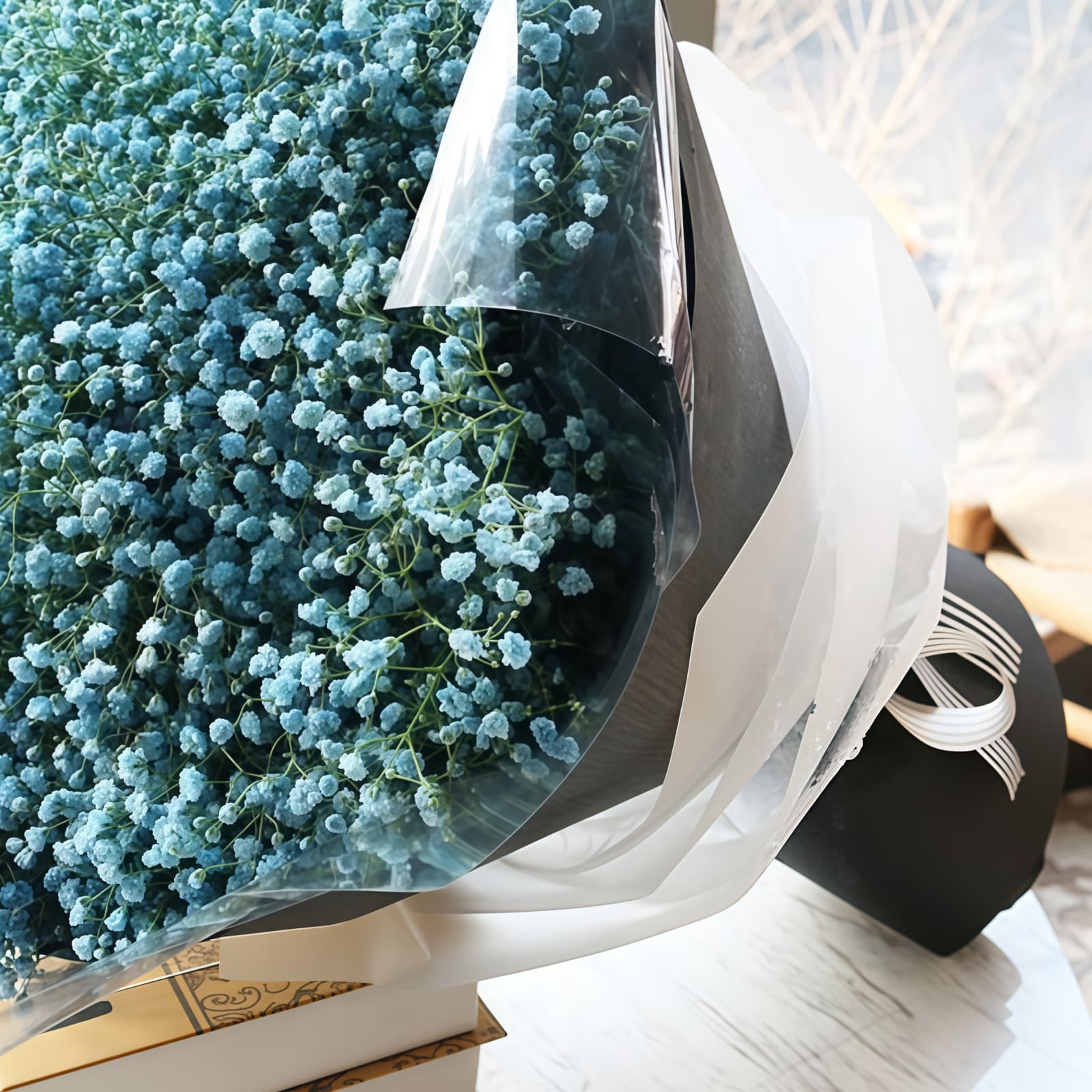 爱的诺言 · 荷兰进口满天星 White Baby's Breath Bouquet - Eternal Vow | Elegant Floral Gift - 3