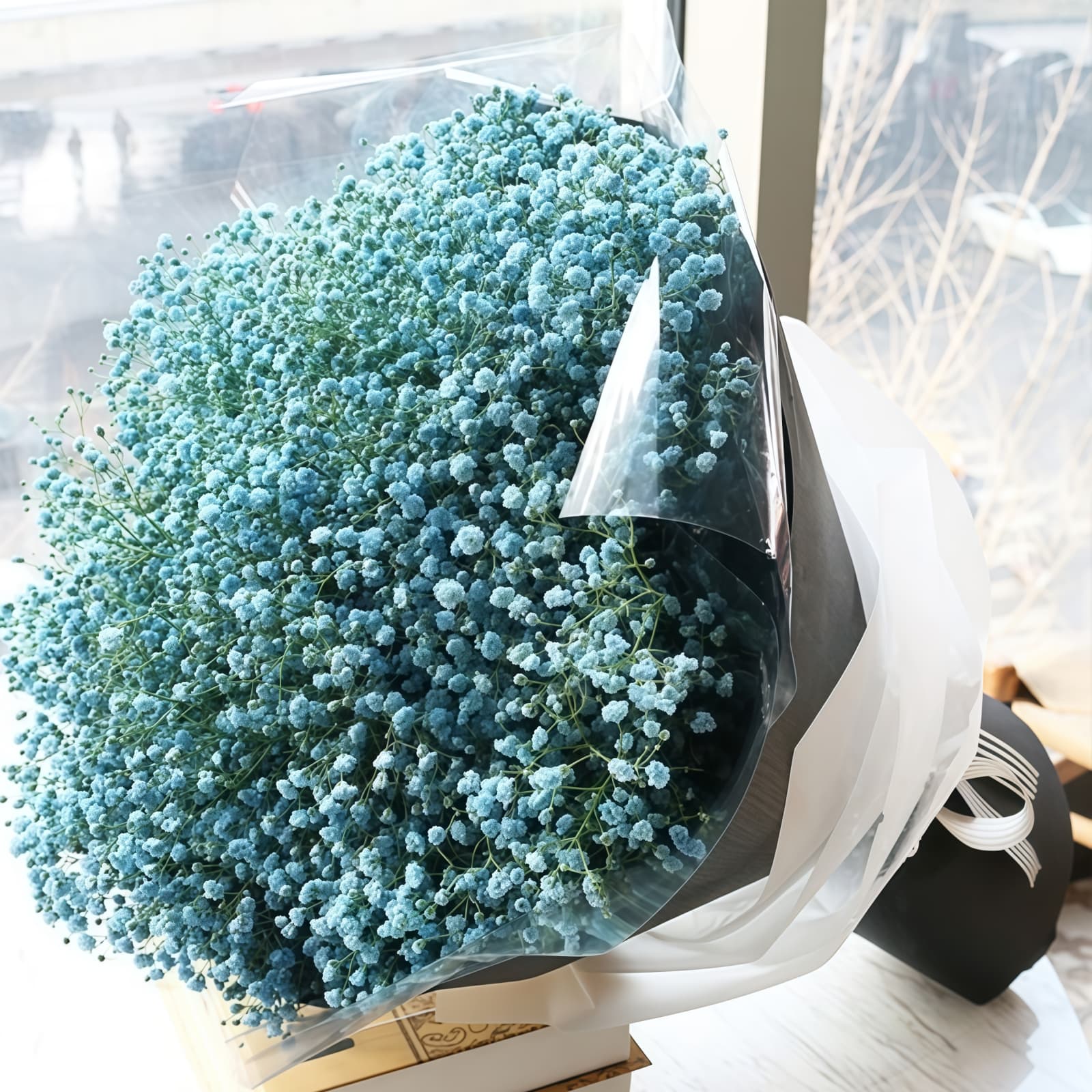 White Baby’s Breath Bouquet – Eternal Vow – 1 White Baby's Breath Bouquet - Eternal Vow | Elegant Floral Gift - 1