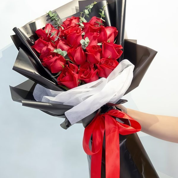19 Red Roses Bouquet - Sweet Token | Romantic Floral Gift - 2