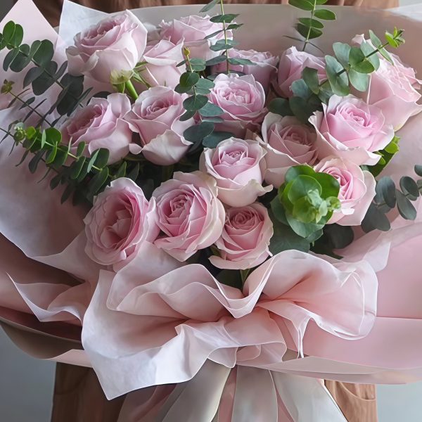 19 Pink Roses Bouquet - Sweet Romance | Elegant Floral Gift - 4
