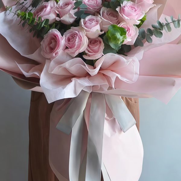 19 Pink Roses Bouquet - Sweet Romance | Elegant Floral Gift - 2