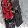 守护的爱 · 精品玫瑰花束 19 Premium Roses Box - Devoted Protection | Elegant Floral Gift