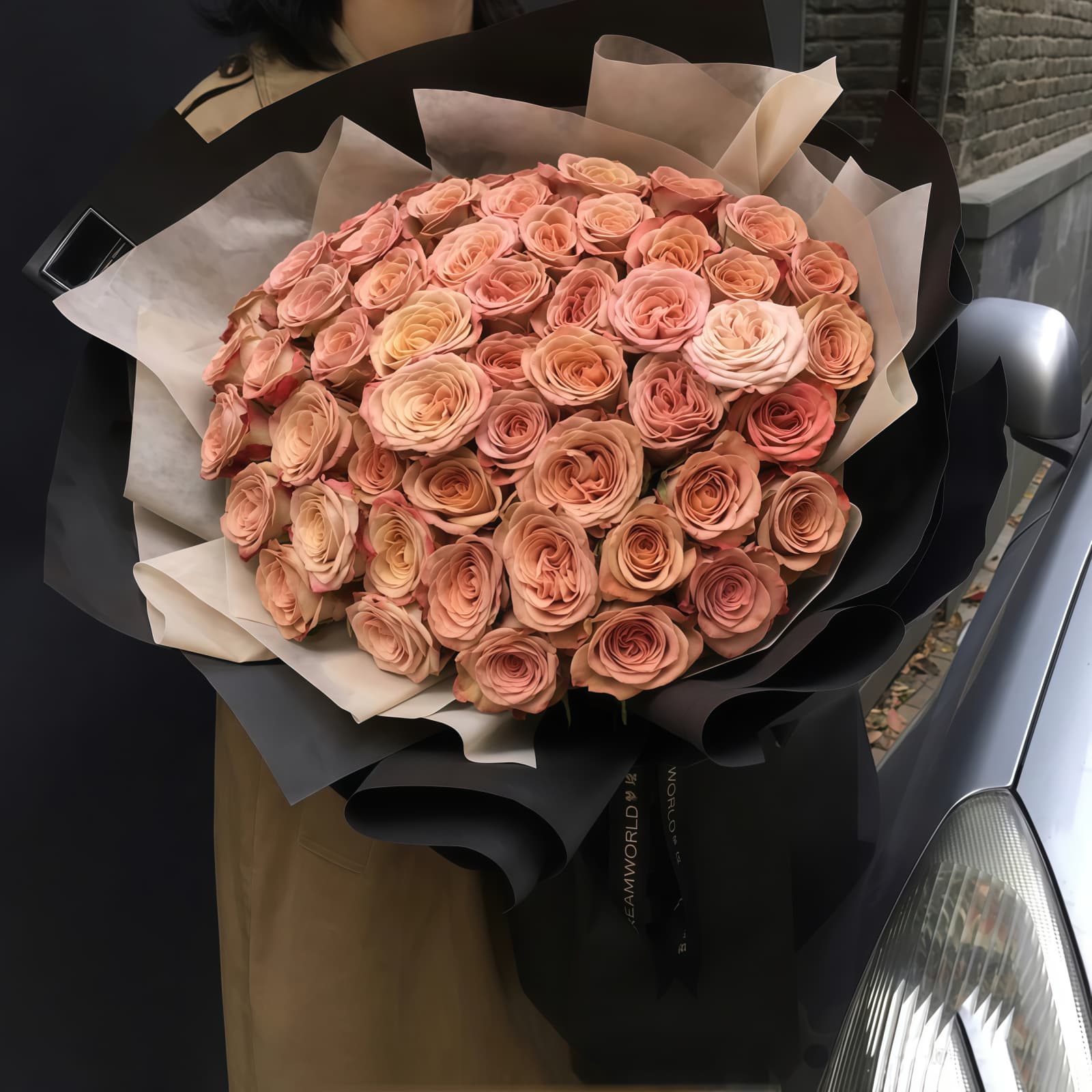 52 Cappuccino Roses Bouquet – Timeless Beauty 52 Cappuccino Roses Bouquet | Timeless Elegant Floral Gift