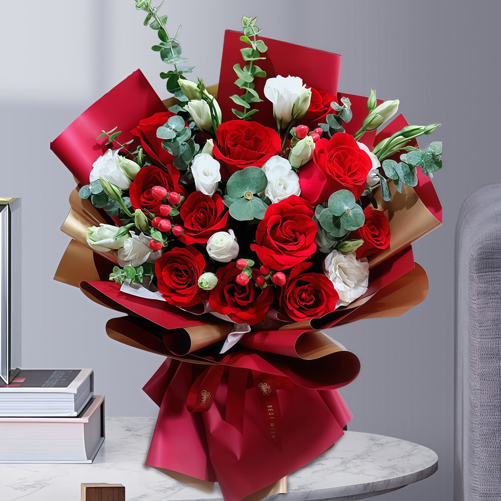 11 Red Roses Bouquet – Everlasting Warmth 11 Red Roses Bouquet - Everlasting Warmth | Romantic Floral Gift