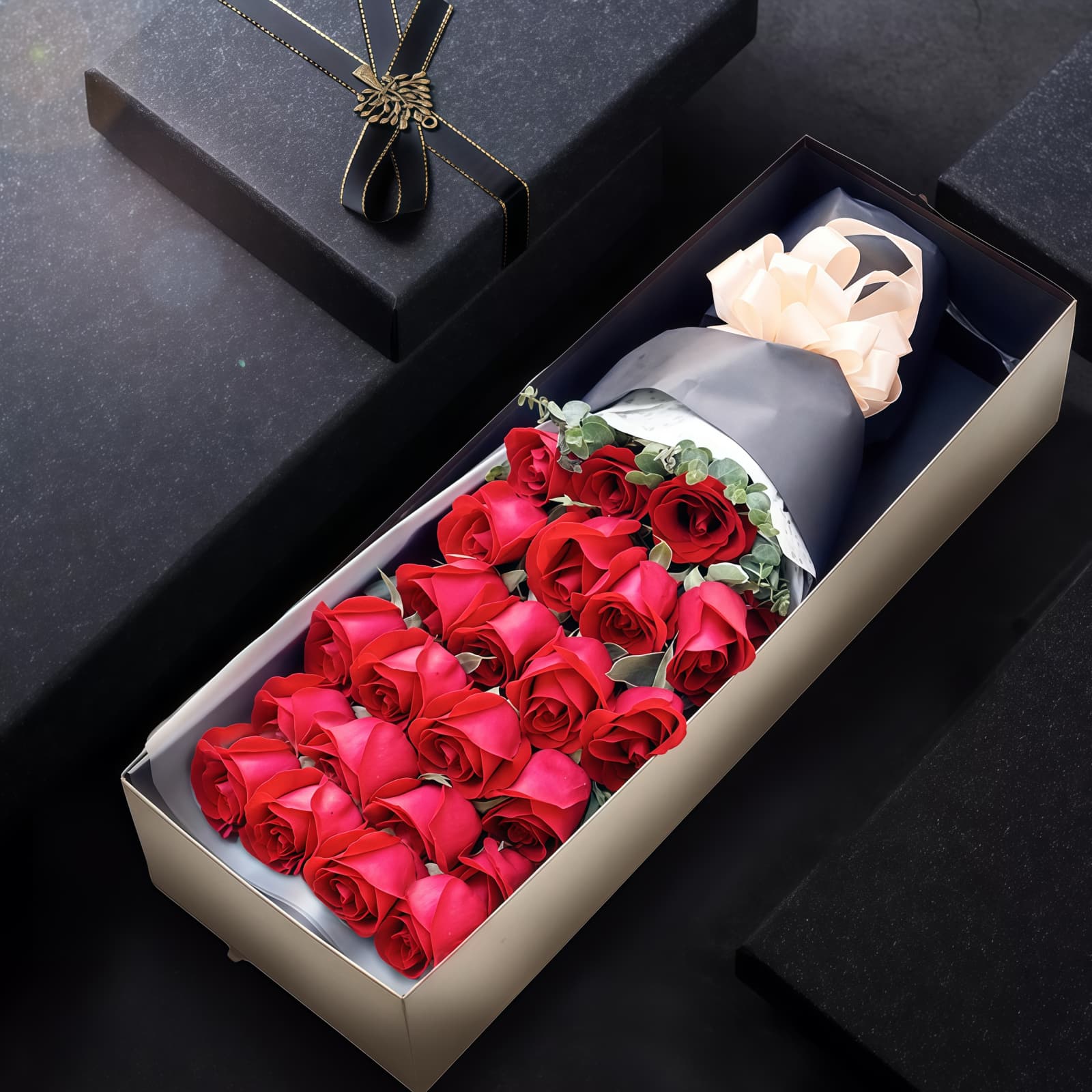 19 Red Roses Gift Box – Pure Sincerity 19 Red Roses Gift Box - Pure Sincerity | Romantic Floral Gift