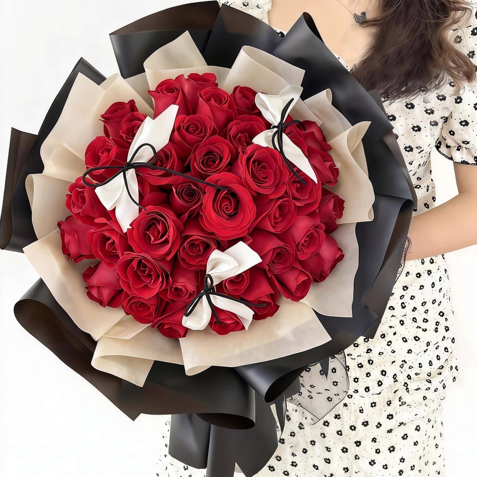 33 Red Roses Bouquet – Forever Yours 33 Red Roses Bouquet - Forever Yours | Premium Romantic Flower Gift