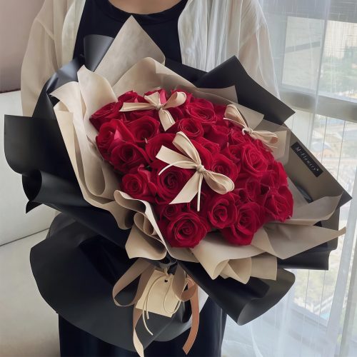 33 Red Roses Bouquet – Passionate Love 33 Red Roses Bouquet | Premium Passionate Love Flower Arrangement