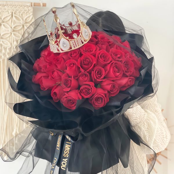 情有独钟 · 39朵红玫瑰花束 39 Red Roses Bouquet - True Love | Luxurious Romantic Floral Gift