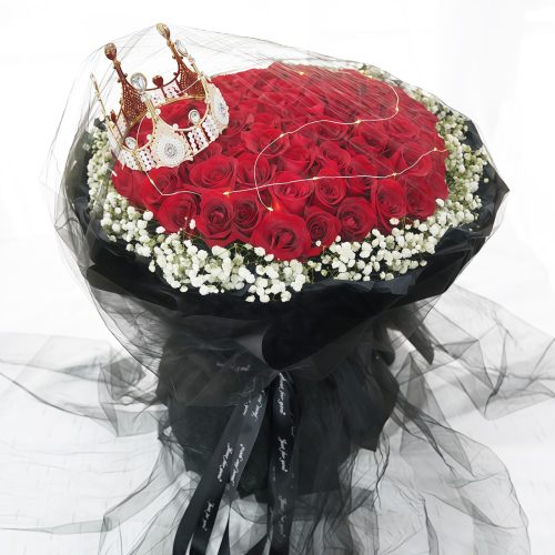 52 Red Roses Bouquet – Pure Heart 52 Red Roses Bouquet - Pure Heart | Luxury Romantic Floral Gift