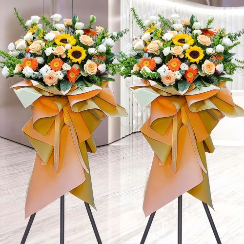 2 Chrysanthemums Bouquet - Natural Zen Floral Arrangement | Buy 1 Get 1 Free