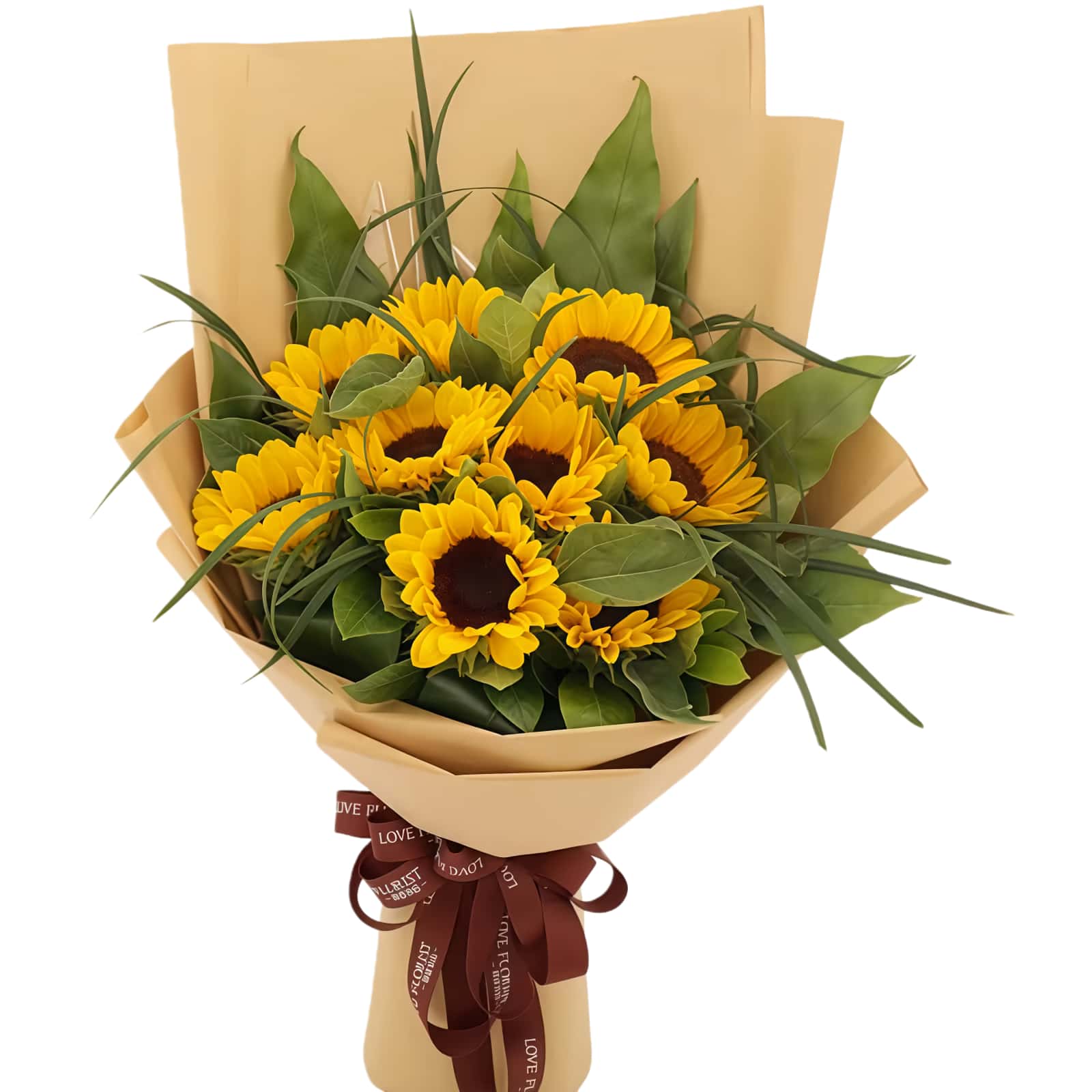 9 Sunflowers Bouquet - Morning Radiance | Bright Floral Gift - 1