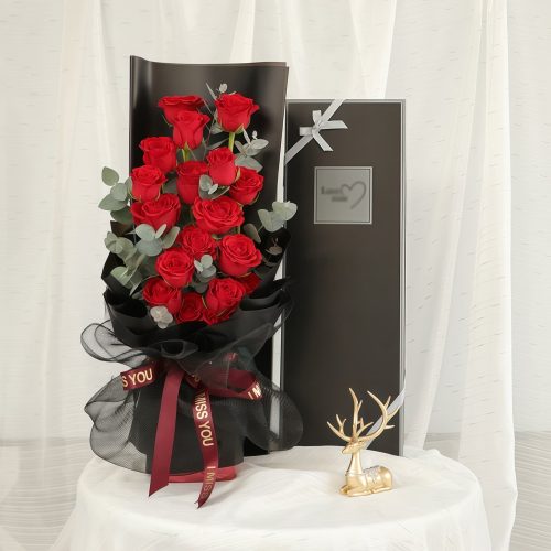 16 Red Roses Gift Box – Endless Love 16 Red Roses Gift Box - Endless Love | Luxury Floral Arrangement